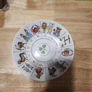 Zodiac Themed Ceramic Plate